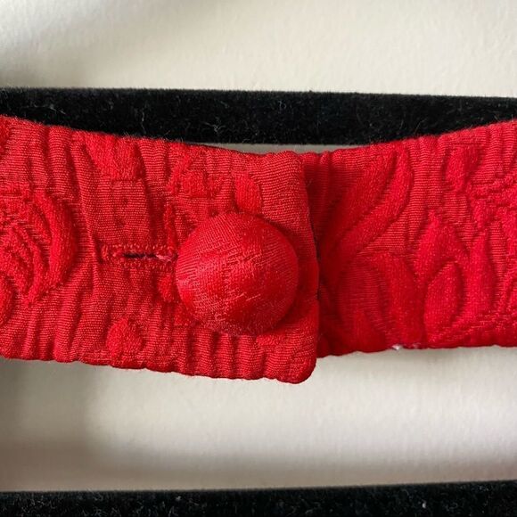 MOULINETTE Soeurs -Lipstick Red Nipped Dress - Picture 14 of 16